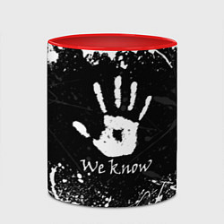 Кружка 3D WE KNOW TES, цвет: 3D-белый + красный — фото 2