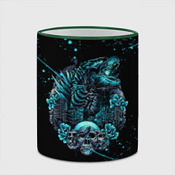Кружка 3D GODZILLA ГОДЗИЛЛА, цвет: 3D-зеленый кант — фото 2