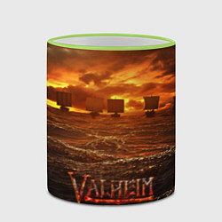 Кружка 3D Valheim Корабли, цвет: 3D-светло-зеленый кант — фото 2