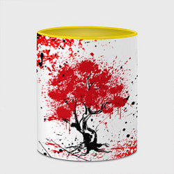 Кружка 3D САКУРА SAKURA ВИШНЯ, цвет: 3D-белый + желтый — фото 2