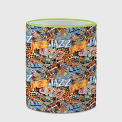 Кружка 3D Jazz, цвет: 3D-светло-зеленый кант — фото 2