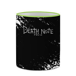 Кружка 3D DEATH NOTE ТЕТРАДЬ СМЕРТИ, цвет: 3D-светло-зеленый кант — фото 2