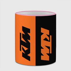 Кружка 3D KTM КТМ Z, цвет: 3D-розовый кант — фото 2