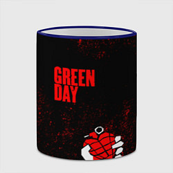 Кружка 3D Green day, цвет: 3D-синий кант — фото 2