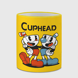 Кружка 3D CUPHEAD, цвет: 3D-желтый кант — фото 2