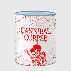 Кружка 3D Cannibal corpse, цвет: 3D-небесно-голубой кант — фото 2