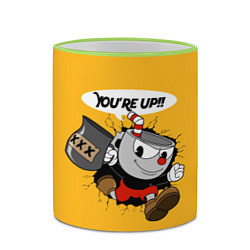 Кружка 3D CUPHEAD, цвет: 3D-светло-зеленый кант — фото 2