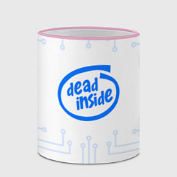 Кружка 3D DEAD INSIDE, цвет: 3D-розовый кант — фото 2