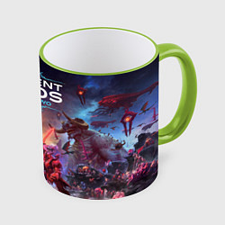 Кружка 3D DOOM Eternal: The Ancient Gods, цвет: 3D-светло-зеленый кант