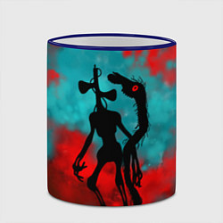 Кружка 3D Сиреноголовый и Лошадь монстры, цвет: 3D-синий кант — фото 2