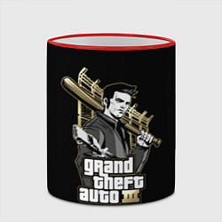 Кружка 3D Клод GTA 3, цвет: 3D-красный кант — фото 2