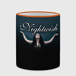 Кружка 3D Nightwish with Tarja, цвет: 3D-оранжевый кант — фото 2