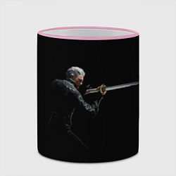 Кружка 3D Вирджил с катаной, цвет: 3D-розовый кант — фото 2