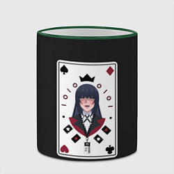 Кружка 3D Kakegurui Poker Face, цвет: 3D-зеленый кант — фото 2