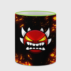 Кружка 3D Geometry Dash: Demon Z, цвет: 3D-светло-зеленый кант — фото 2
