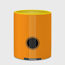 Кружка 3D ГИТАРА, цвет: 3D-белый + желтый — фото 2