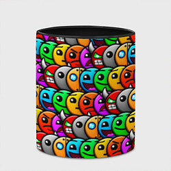 Кружка 3D Geometry Dash: Pattern Z, цвет: 3D-белый + черный — фото 2