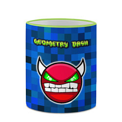 Кружка 3D Geometry Dash, цвет: 3D-светло-зеленый кант — фото 2