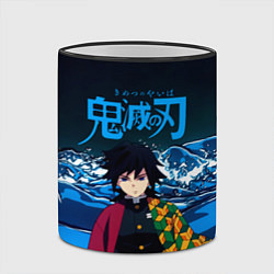 Кружка 3D Гию Томиока Кокушибо Kimetsu no Yaiba, цвет: 3D-черный кант — фото 2