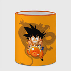 Кружка 3D Kid Goku, цвет: 3D-оранжевый кант — фото 2