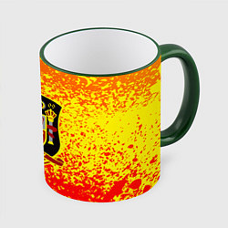 Кружка 3D Сборная Испании, цвет: 3D-зеленый кант