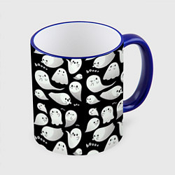 Кружка 3D Boo Привидения, цвет: 3D-синий кант