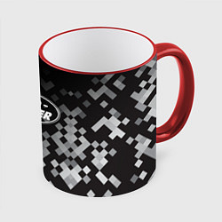Кружка 3D LAND ROVER ГОРОДСКОЙ КАМУФЛЯЖ, цвет: 3D-красный кант