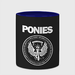 Кружка 3D Pony x Ramones, цвет: 3D-белый + синий — фото 2