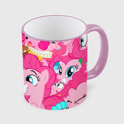 Кружка 3D Pinkie Pie pattern, цвет: 3D-розовый кант