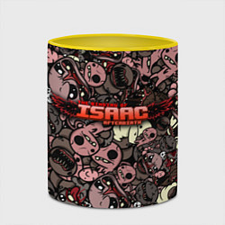 Кружка 3D Binding of Isaac Stickerbomb, цвет: 3D-белый + желтый — фото 2