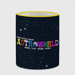 Кружка 3D Astroworld, цвет: 3D-желтый кант — фото 2