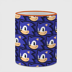 Кружка 3D Sonic pattern, цвет: 3D-оранжевый кант — фото 2
