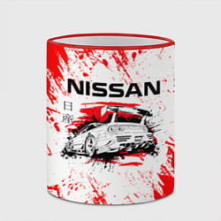 Кружка 3D Nissan, цвет: 3D-красный кант — фото 2