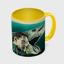 Кружка 3D Jaws cup, цвет: 3D-белый + желтый