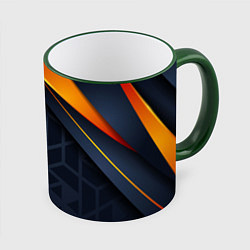 Кружка 3D BLACK ORANGE, цвет: 3D-зеленый кант