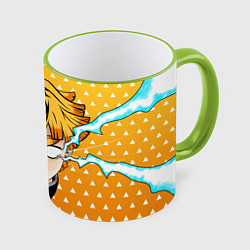 Кружка 3D ПУТЬ ЗЕНИЦУ КЛИНОК, цвет: 3D-светло-зеленый кант