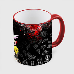 Кружка 3D The Binding of Isaac ИСААК, цвет: 3D-красный кант
