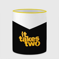 Кружка 3D It takes two Logo Z, цвет: 3D-желтый кант — фото 2