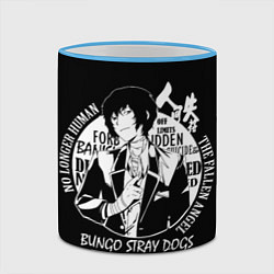 Кружка 3D Осаму Дазай Бродячие псы, цвет: 3D-небесно-голубой кант — фото 2