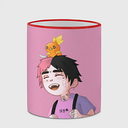 Кружка 3D Young Lil Peep, цвет: 3D-красный кант — фото 2