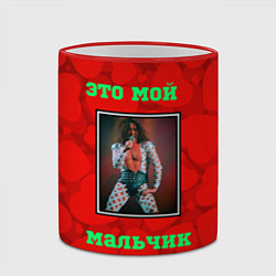 Кружка 3D Поклонница Леонтьева, цвет: 3D-красный кант — фото 2