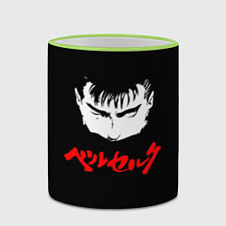 Кружка 3D Берсерк красная надпись, цвет: 3D-светло-зеленый кант — фото 2