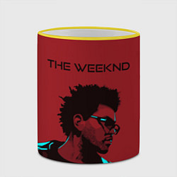 Кружка 3D The weeknd, цвет: 3D-желтый кант — фото 2