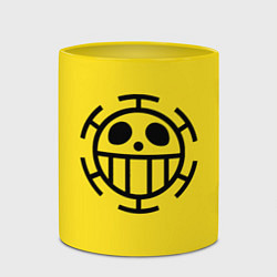 Кружка 3D Как у Трафальгара Ло One Piece, цвет: 3D-белый + желтый — фото 2