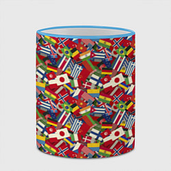 Кружка 3D Страны Мира, цвет: 3D-небесно-голубой кант — фото 2