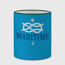 Кружка 3D Морской ВМФ, цвет: 3D-зеленый кант — фото 2