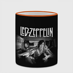 Кружка 3D Led Zeppelin, цвет: 3D-оранжевый кант — фото 2