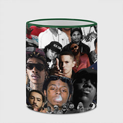 Кружка 3D Короли Рэпа KING RAP, цвет: 3D-зеленый кант — фото 2
