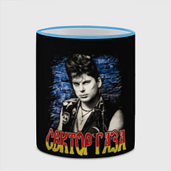 Кружка 3D Юра ХОЙ Клинских Сектор Газа, цвет: 3D-небесно-голубой кант — фото 2