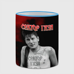 Кружка 3D Сектор Газа Юра ХОЙ в татуировках, цвет: 3D-небесно-голубой кант — фото 2